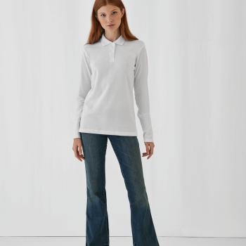 ID.001 Ladies' long-sleeved polo shirt