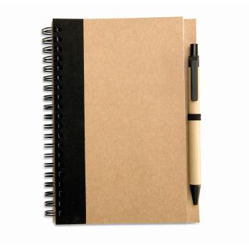 B6 recycled notebook with pen  IT3775-03