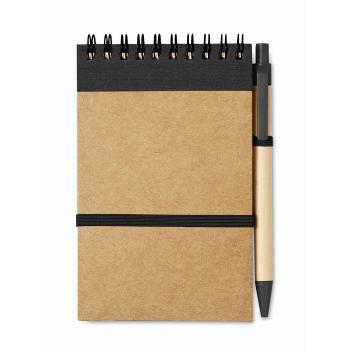 A6 recycled notepad with pen   IT3789-03