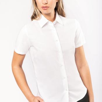 Ladies' short-sleeved Oxford shirt
