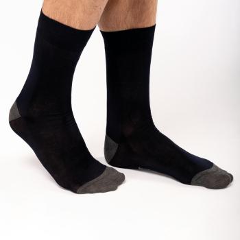 Mid-length dress socks in mercerised cotton -  "Origine France garantie"
