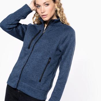 Ladies’ full zip heather jacket