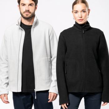 Unisex eco-friendly micro-polarfleece jacket