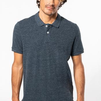 Men's vintage short sleeve polo shirt