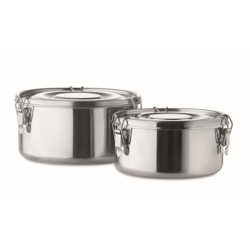 Set of 2 stainless steel boxes MO6365-16