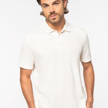 Men's  waffle-knit polo shirt -200gsm