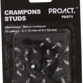 Pack of 12 conical<br/>aluminium/nylon studs