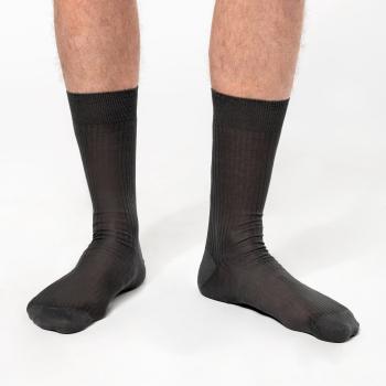 Men’s 4x2 rib cotton Scottish lisle thread socks