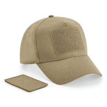 5-panel cap with removable patch