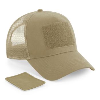 Mesh Cap with Size Adjuster at the Back with Removable Patch