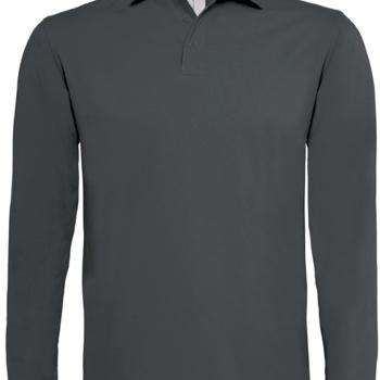 Heavymill men's long-sleeved polo shirt