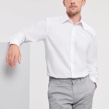 Men s long sleeve tailored Oxford shirt