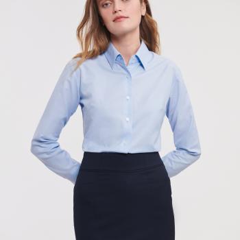 Ladies' Long-Sleeved Oxford Shirt