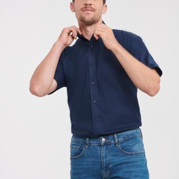 Short-Sleeved Men's Oxford Shirt