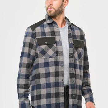 Men’s checked shirt with pockets 
