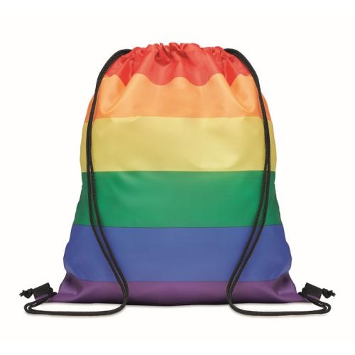 Rainbow RPET drawstring bag    MO6436-99