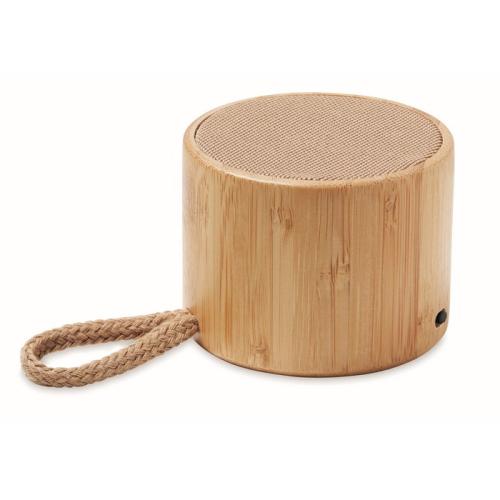 Round bamboo wireless speaker  MO6890-40