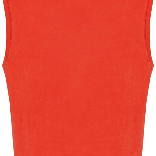 Ladies’ faded cropped sleeveless t-shirt - 165gsm