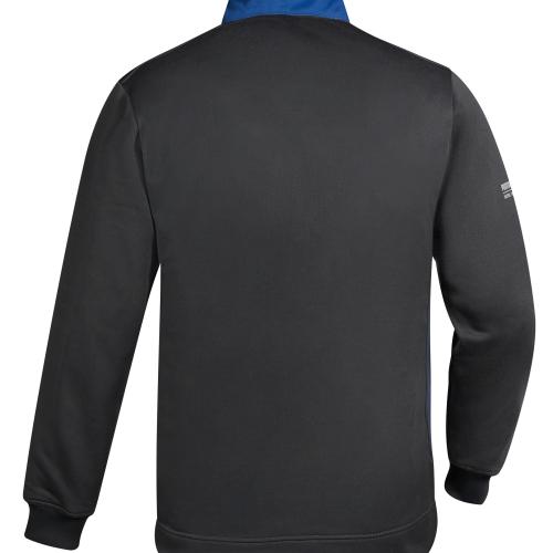 Unisex zipped neck sweatshirt
