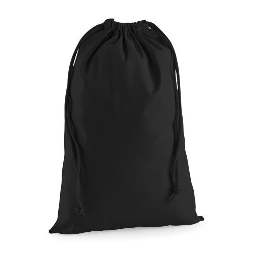 Drawstring carry handle bag in premium cotton