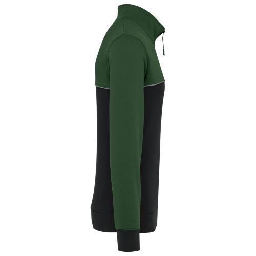 Unisex zipped neck eco-friendly sweatshirt