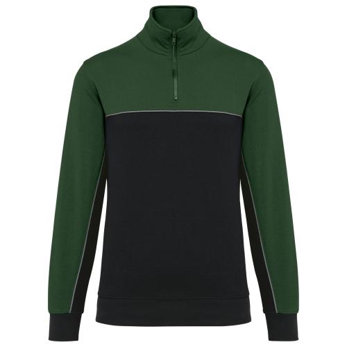 Unisex zipped neck eco-friendly sweatshirt