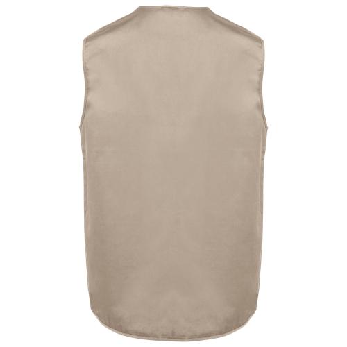 Unisex lined multi-pocket polycotton vest