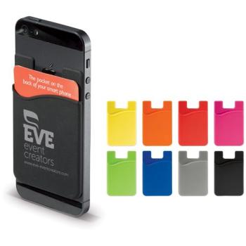 Porte-carte bancaire pour smartphone en silicone