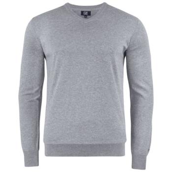 Cutter & Buck Oakville V-Neck Men grischiné XL