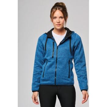 Ladies’ heather hooded jacket