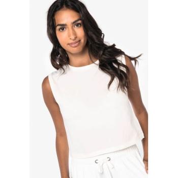 T-shirt écoresponsable  crop sans manche femme