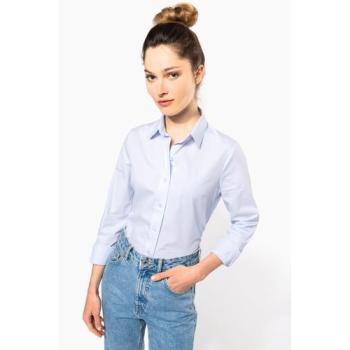 Ladies’ long-sleeved cotton poplin shirt