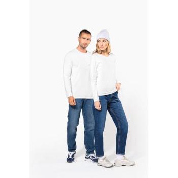 T-shirt col rond manches longues femme