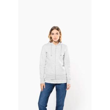 Ladies' full zip hooded sweatshirt