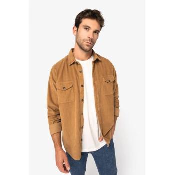 Surchemise écoresponsable délavée en velours côtelé homme