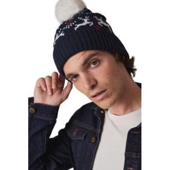 Christmas beanie with reindeer design