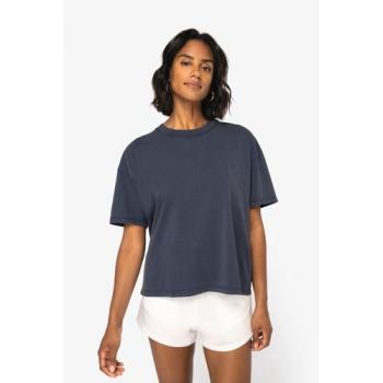 T-shirt écoresponsable oversize délavé femme