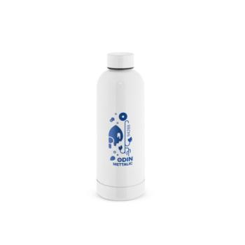 ODIN METTALIC. Bottle in 90% recycled stainless steel 550 mL