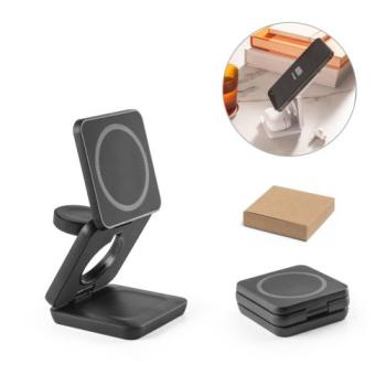 BROGLIE. Chargeur magnétique sans fil ultra-rapide 15W 3-en-1 en 100% rABS