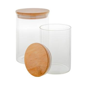 Momomi glass storage jar