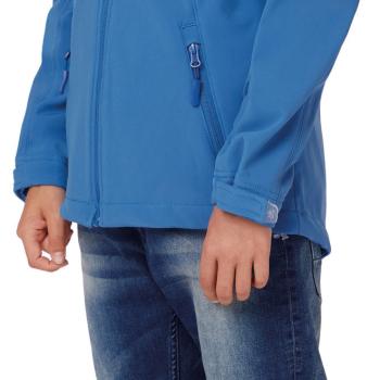 Kids' hooded softshell jacket