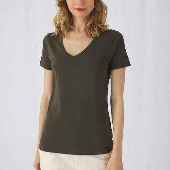 Ladies' Organic Cotton V-neck T-shirt