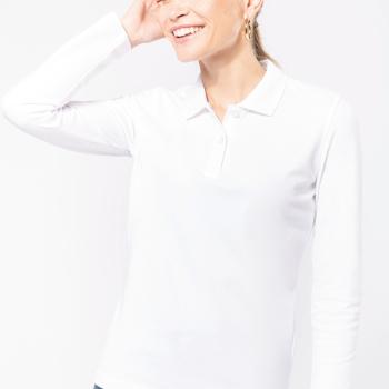 Ladies' long-sleeved polo shirt