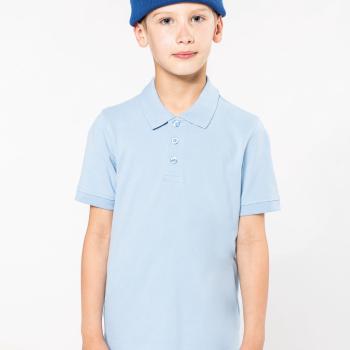 Kids' polo shirt washable at 60°