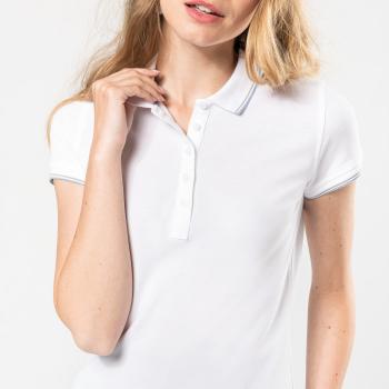 Ladies' short-sleeved polo shirt