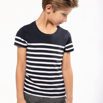 Kids' Organic crew neck sailor T-shirt