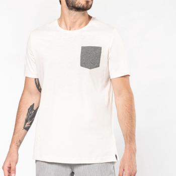 Organic cotton T-shirt with pocket detail