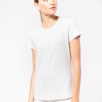 Ladies' short-sleeved crew neck T-shirt