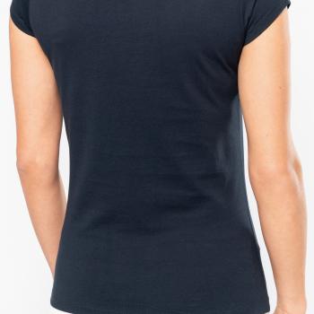 Ladies’ boat neck short-sleeved T-shirt