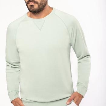 Sweat-shirt Bio col rond manches raglan homme